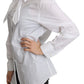 Dolce & Gabbana Cotton White Scarf Neck Shirt Blouse Top