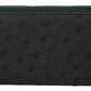 Dolce & Gabbana Green Ostrich Leather Continental Mens Clutch Wallet