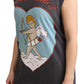 Dolce & Gabbana Gray Cotton L' Amore Top Tank T-shirt