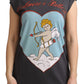 Dolce & Gabbana Gray Cotton L' Amore Top Tank T-shirt