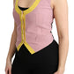 Dolce & Gabbana Pink Sleeveless Waistcoat Vest Cotton Top