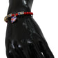 Dolce & Gabbana Red Blue Beaded DG LOVES LONDON Flag Branded Bracelet