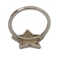 Nialaya Silver Womens Clear CZ Star 925 Ring