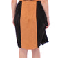 FILOS Black Bronze Silk Sleeveless Above Sheath Dress