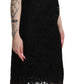 Dolce & Gabbana Elegant Black Lace Sheath Dress