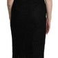 Dolce & Gabbana Elegant Black Lace Sheath Dress