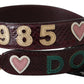 Dolce & Gabbana Bordeaux Exotic Skin Leather Belt Shoulder Strap