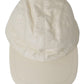 Dolce & Gabbana White Lamb Skin 100% Leather Baseball Hat