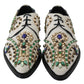 Dolce & Gabbana White Suede Crystal Dress Broque Shoes