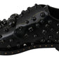 Dolce & Gabbana Black Leather Crystals Dress Broque Shoes