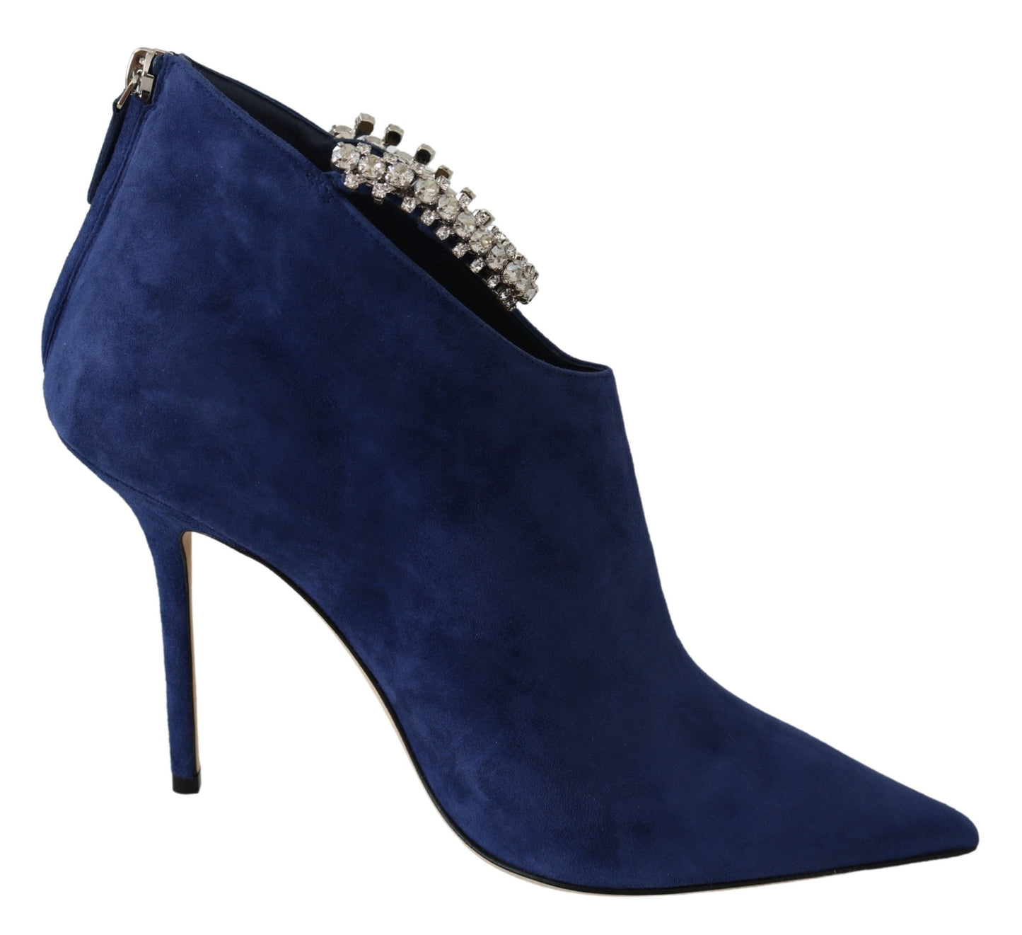 Jimmy Choo Pop Blue Leather Blaize 100 Boots