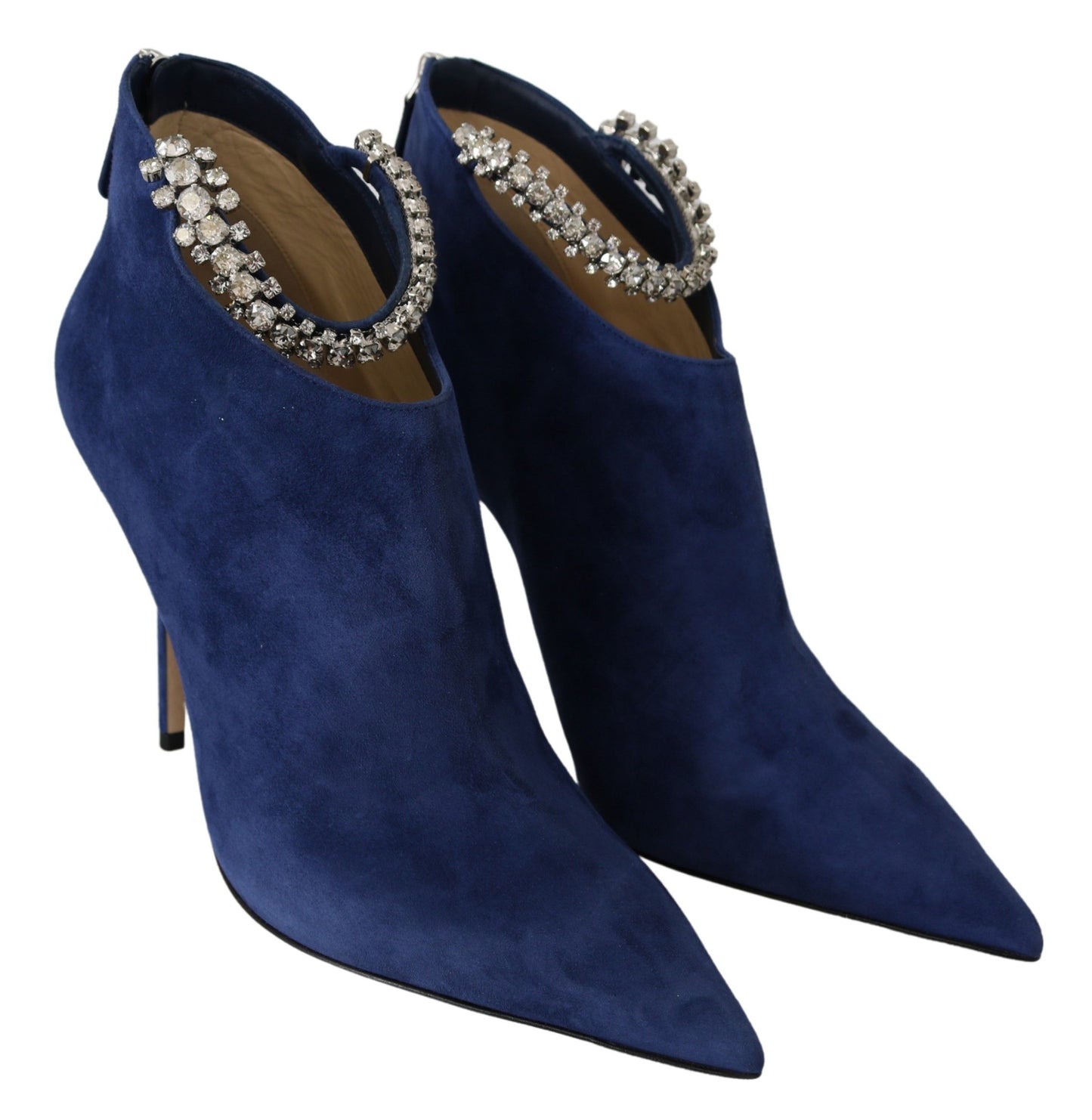 Jimmy Choo Pop Blue Leather Blaize 100 Boots