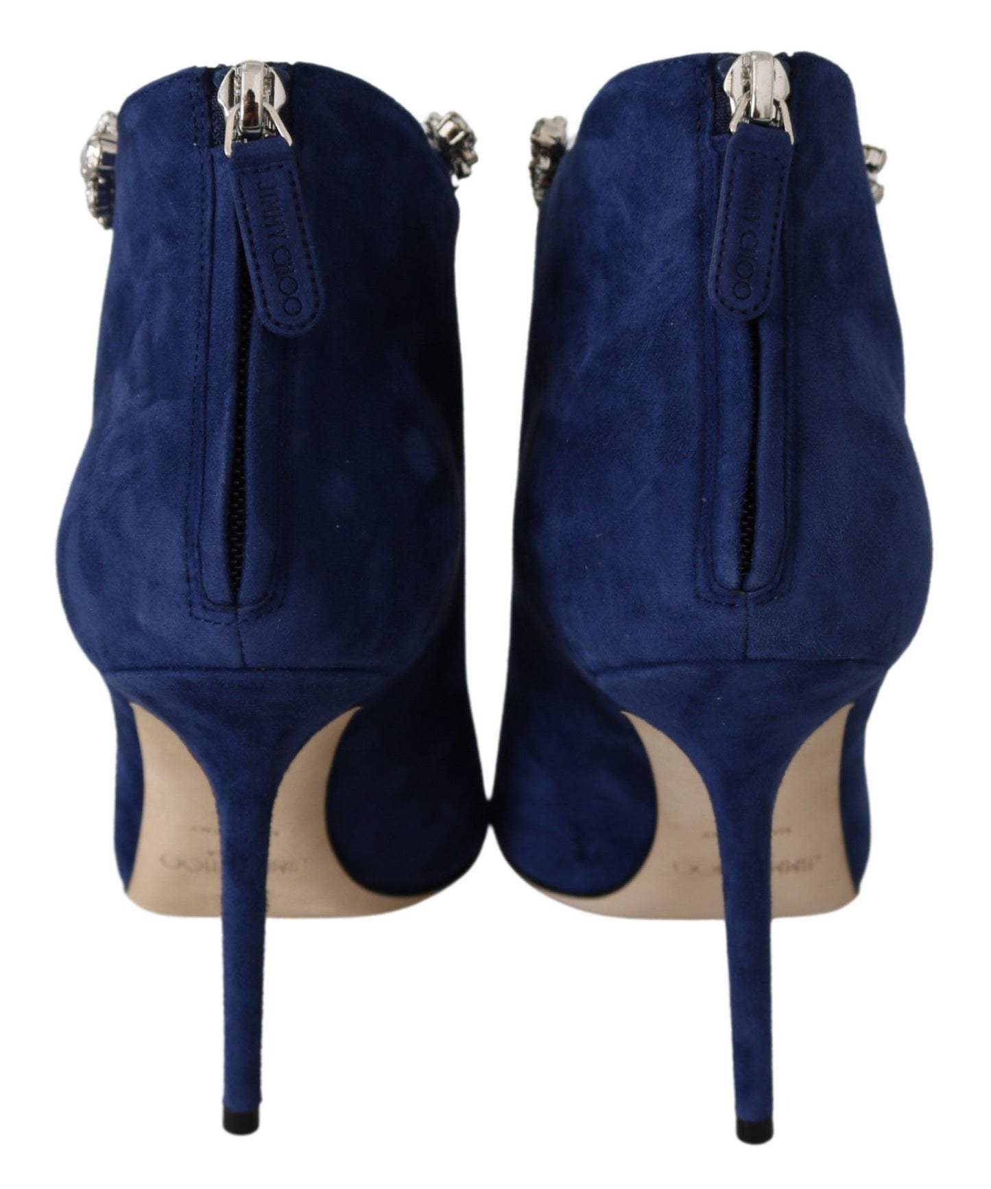 Jimmy Choo Pop Blue Leather Blaize 100 Boots