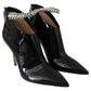 Jimmy Choo Black Patent Leather Blaize 100 Boots