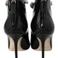 Jimmy Choo Black Patent Leather Blaize 100 Boots