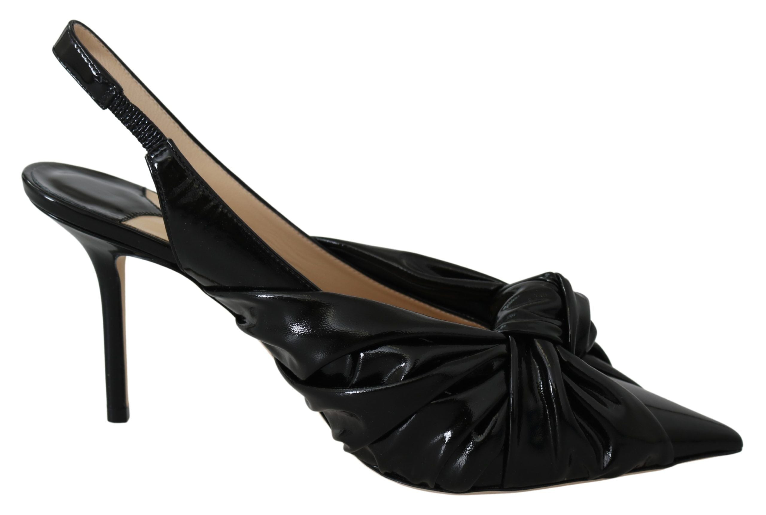 Jimmy Choo Black Patent Leather Annabell 85 Pumps PHOENIX LUXE