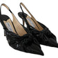 Jimmy Choo Black Patent Leather Annabell 85 Pumps