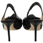 Jimmy Choo Black Patent Leather Annabell 85 Pumps