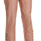 Ermanno Scervino Cotton Pink High Waist Cropped Trouser Pants