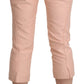 Ermanno Scervino Pink Low Waist Skinny Cropped Capri Pants