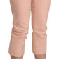 Ermanno Scervino Pink Low Waist Skinny Cropped Capri Pants