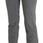 Ermanno Scervino Gray Cropped Cotton Stretch Trouser Pants