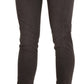 Ermanno Scervino Brown Low Waist Skinny Slim Trouser Cotton Jeans