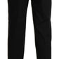 BENCIVENGA Black High Waist Straight Cropped Dress Pants