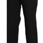 BENCIVENGA Black High Waist Straight Dress Trouser Pants