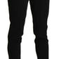 BENCIVENGA Black High Waist Skinny Cropped Dress Trouser Pant