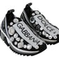 Dolce & Gabbana Black White Crystal Women's Sneakers Shoes