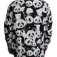 Dolce & Gabbana Black Panda Mens Casual 100% Cotton Shirt