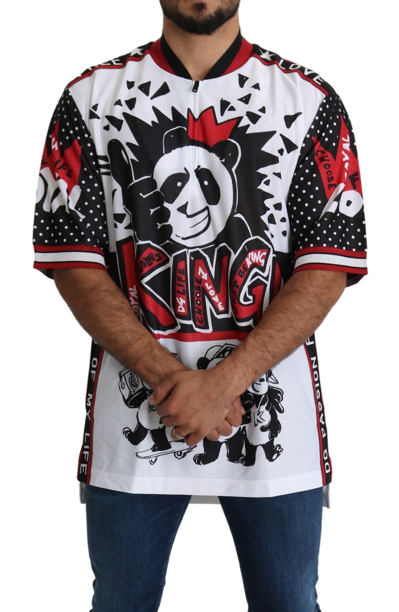 Dolce & Gabbana White King Panda Shirt