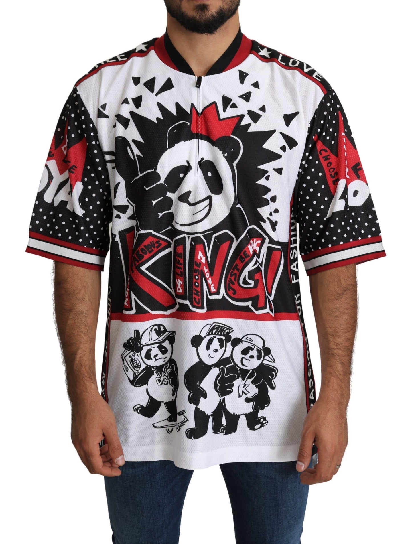 Dolce & Gabbana White King Panda Shirt