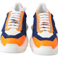 Jimmy Choo Diamond Blue Orange Leather Sneaker