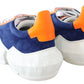 Jimmy Choo Diamond Blue Orange Leather Sneaker