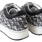 Jimmy Choo Silver Black Glitter Hawaii Sneakers