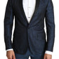 Dolce & Gabbana Blue Slim Fit Jacket Coat MARTINI  Blazer