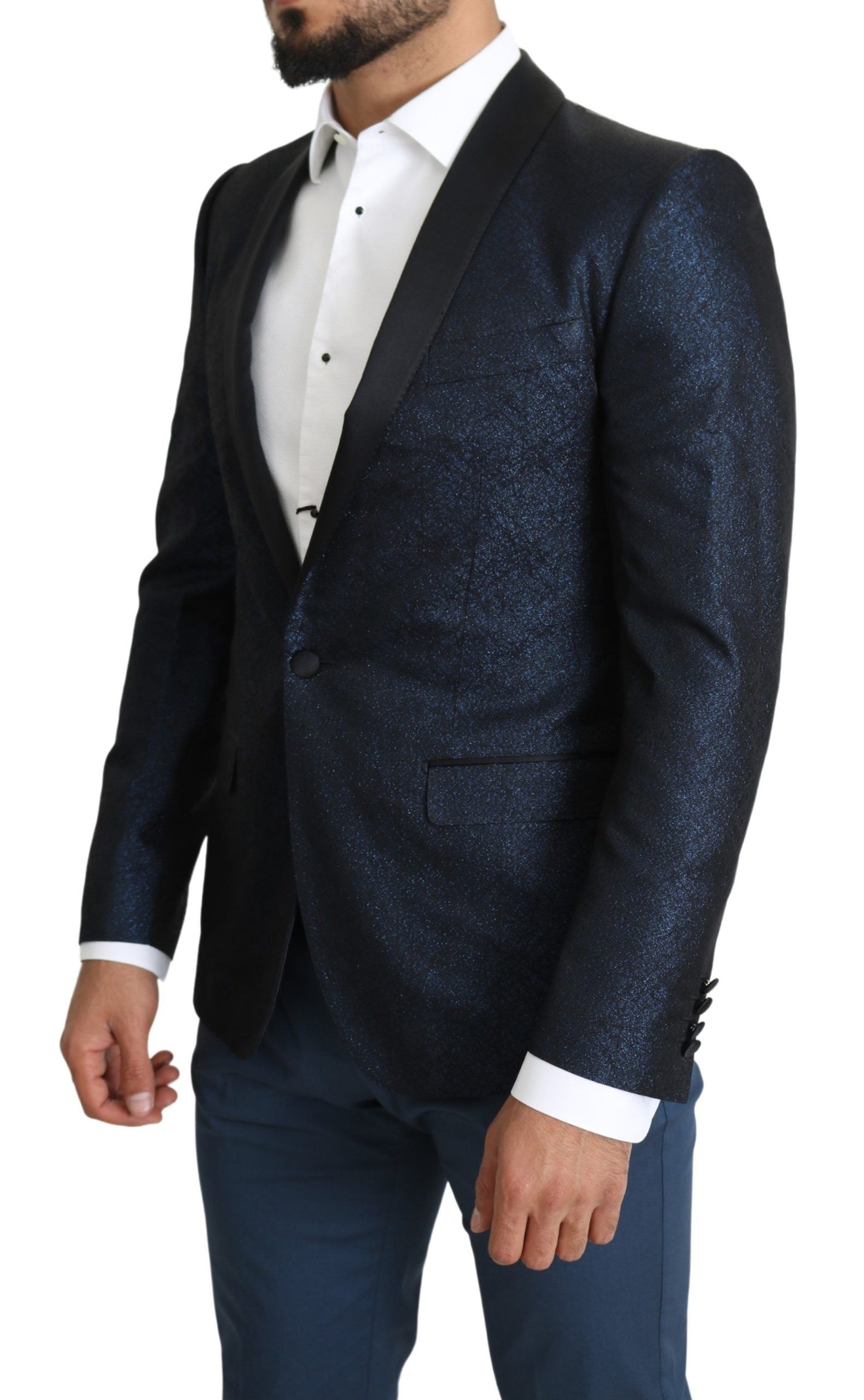 Dolce & Gabbana Blue Slim Fit Jacket Coat MARTINI  Blazer