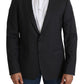 Dolce & Gabbana Gray Wool Single Breasted Coat Blazer