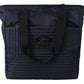 Versace Elegant Blue Logo Tote Bag