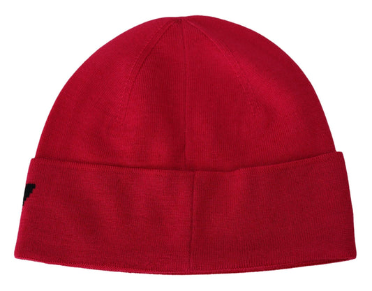 Givenchy Red Pink Wool Beanie Unisex Men Women Beanie Hat