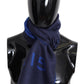 Givenchy Blue Wool Unisex Winter Warm  Scarf Wrap Shawl