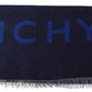 Givenchy Blue Wool Unisex Winter Warm  Scarf Wrap Shawl