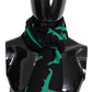 Givenchy Black Green Wool  Unisex Winter Warm Scarf Wrap Shawl