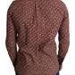 Dolce & Gabbana Red Printed Knight Formal Dress MARTINI Shirt