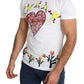 Dolce & Gabbana White Saint Valentine Print Cotton Men T-shirt