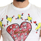 Dolce & Gabbana White Saint Valentine Print Cotton Men T-shirt