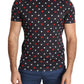 Dolce & Gabbana Dark Gray Hearts Print Cotton Men T-shirt