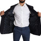 Dolce & Gabbana Black Wool Single Breasted NAPOLI Blazer